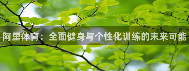 阿里体育：全面健身与个性化训练的未来可能